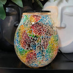 Rainbow Mosaic - Electric Glass Wax Warmer - Delicate Blaze Candles 
