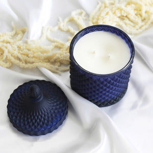 Frosted Geo Double Wicked Coco-Soy Candle - 500g-Delicate blaze 