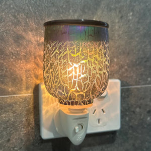 
                
                    Load image into Gallery viewer, Oil Slick - Mini Glass Wax Warmer - Delicate Blaze Candles 
                
            
