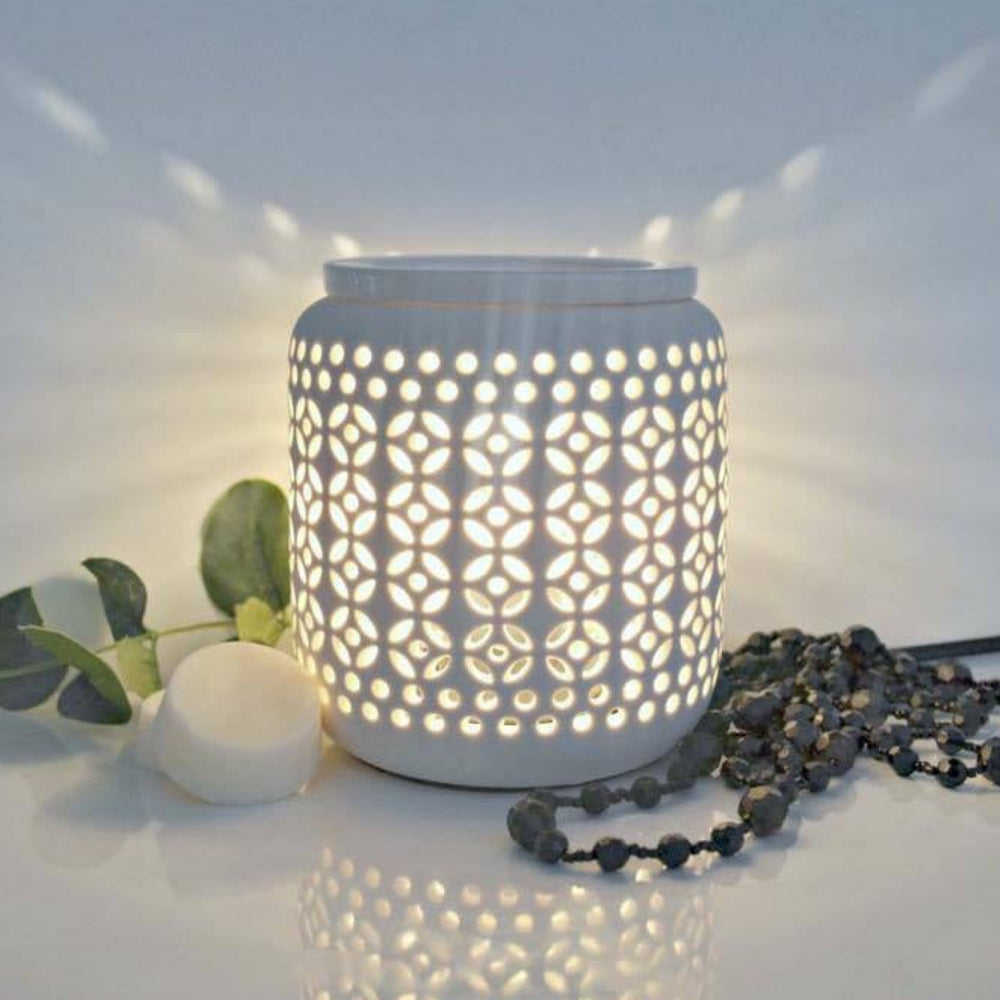 
                
                    Load image into Gallery viewer, Ceramic - Electric Wax Warmer - Delicate Blaze Candles 
                
            